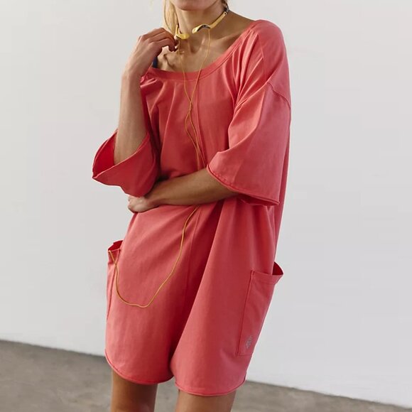 Free People Movement Hot Shot Tee Romper NWT - Picture 4 of 9